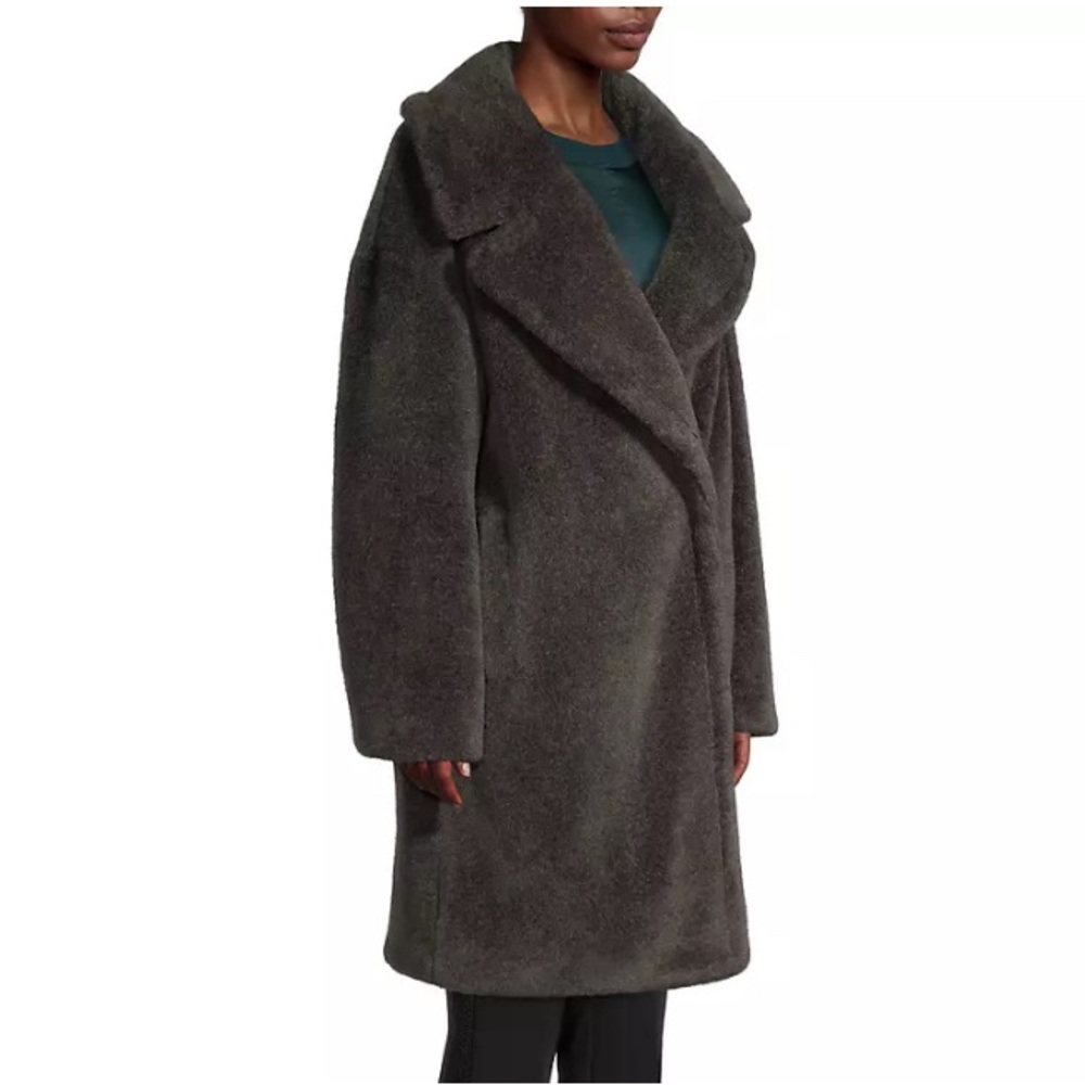 Donna Karen New York Faux Fur Teddy Coat